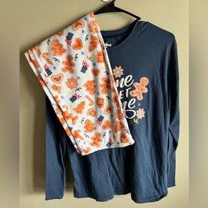 Jammies for Your Families Men's Gingerbread Long Sleeve Set